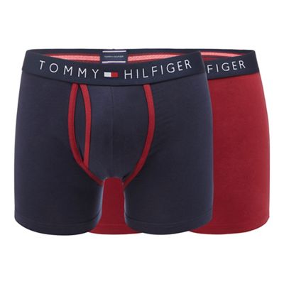 Pack of two red and navy keyhole trunks